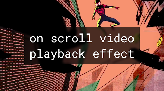 On scroll video playback effect